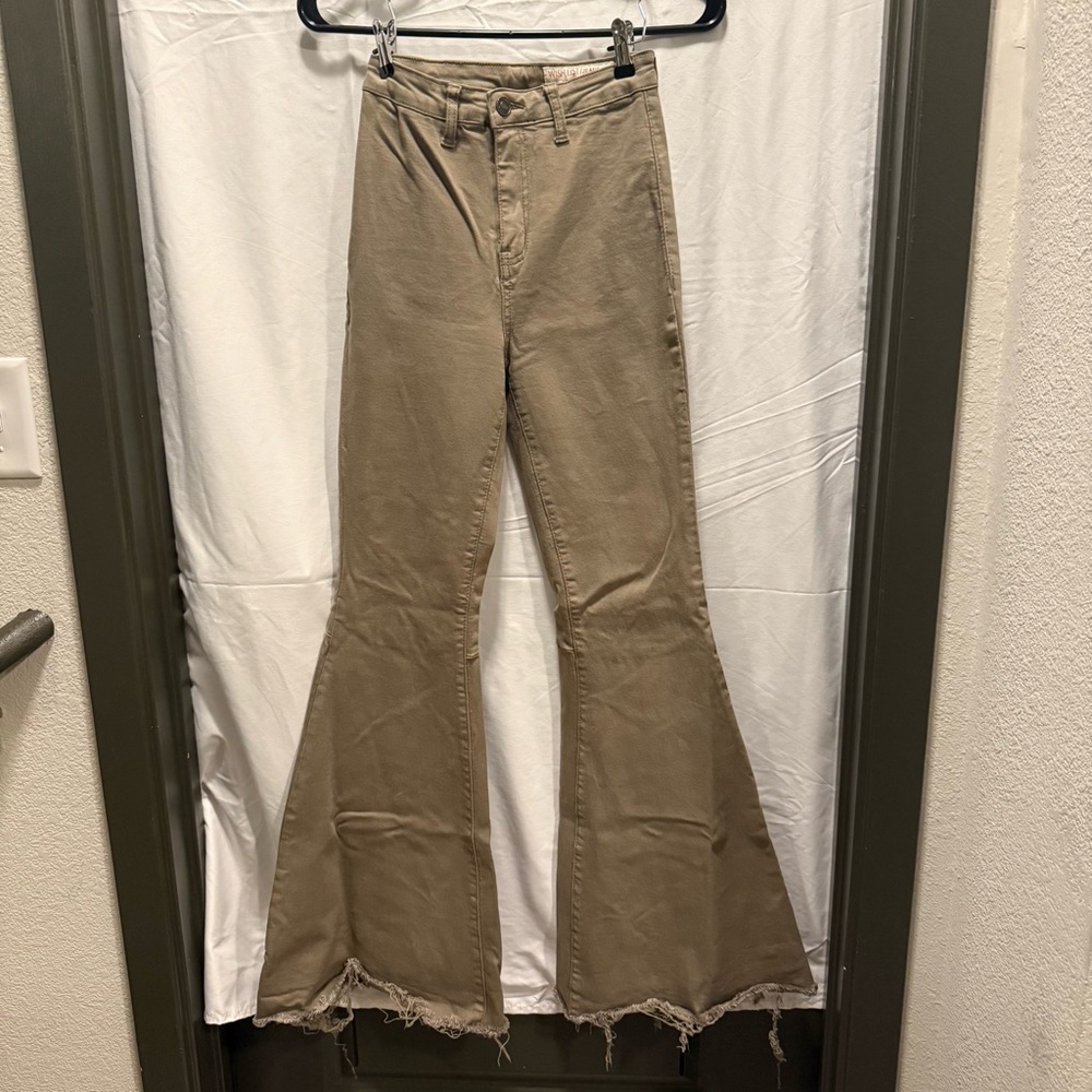 Wishlist Olive Green Flare Pants